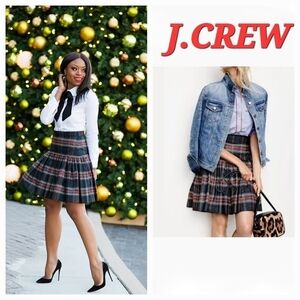 JCREW Taffeta‎ Skirt Stewart Plaid